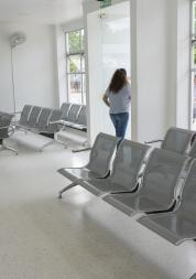 Image of people waiting in a hospital waiting room